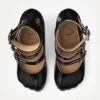 Animal Toe Three-Strap Shoe