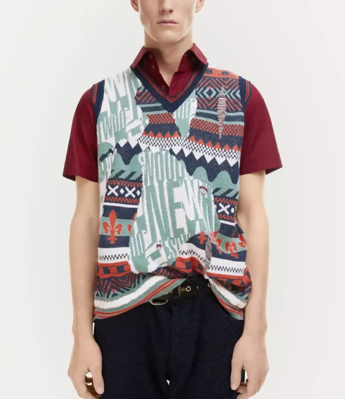 Broken Fair Isle Vest Broken Fair Isle Vest