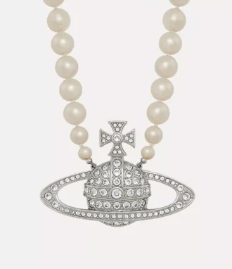 Man. Bas Relief Pearl Necklace